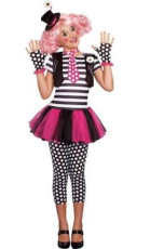 Girls Clownin Around Mime